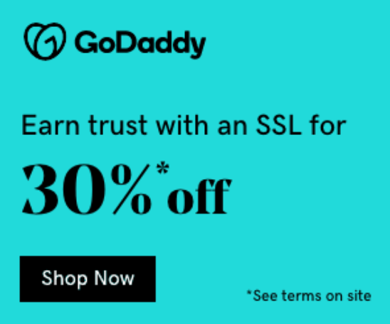 30% Off SSL Certificates