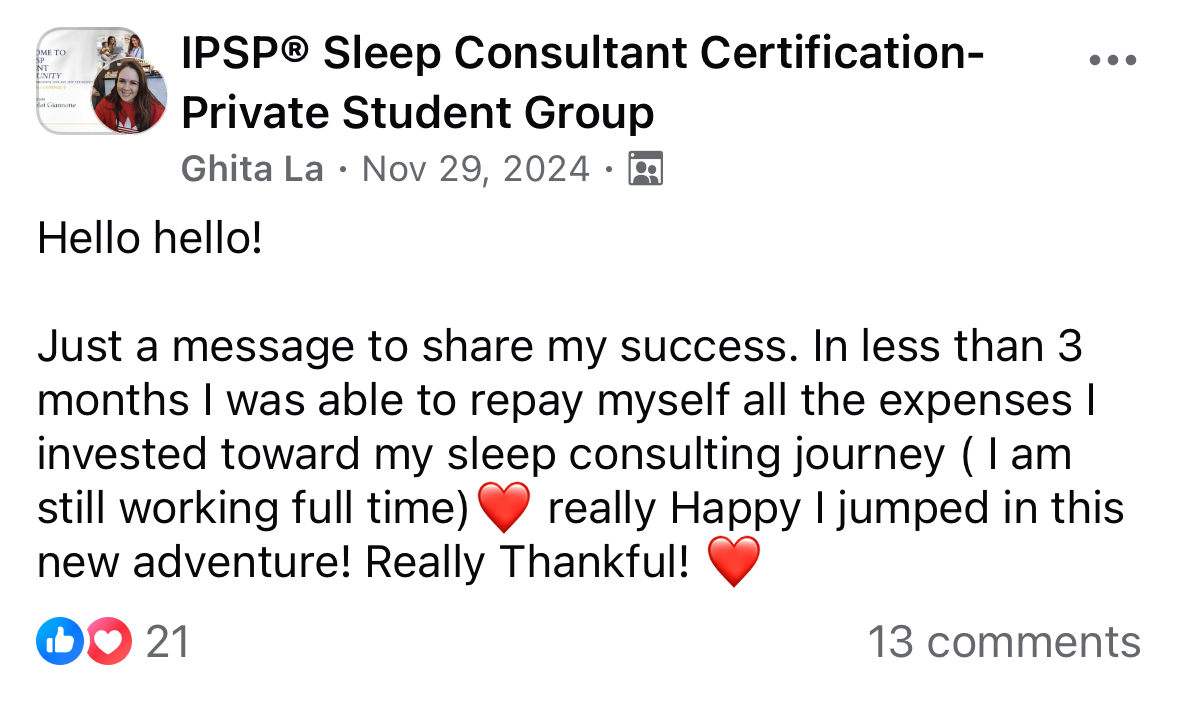 sleep consultant income