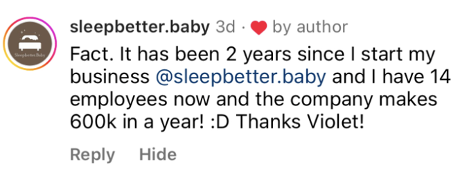 600k a year as a sleep consultant