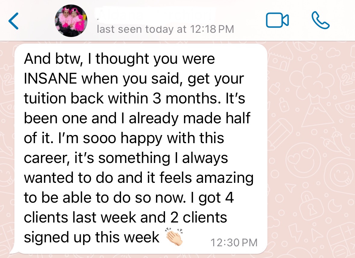 I earned my tuition back in a month at IPSP